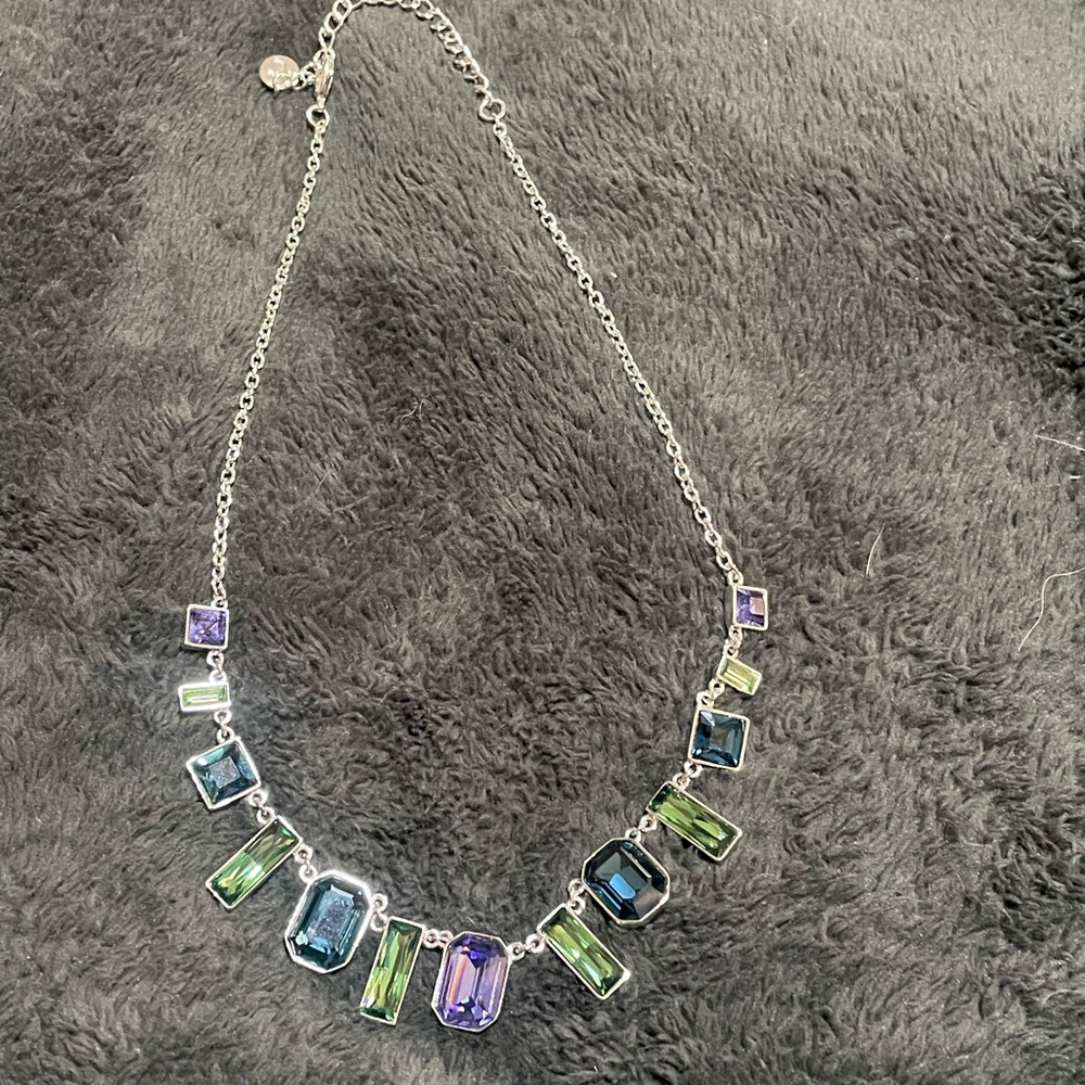 Elegant Multicolor Swarovski Crystal Necklace